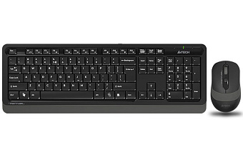 Комплект беспроводной (клавиатура+мышь) A4Tech Fstyler FG1010 Wireless черный/серый
