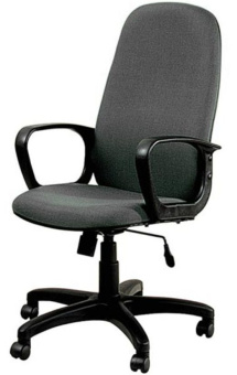 Кресло Бюрократ CH-808AXSN (ткань, мех. качания, крест. пластик, до 120 кг) Темно-серый