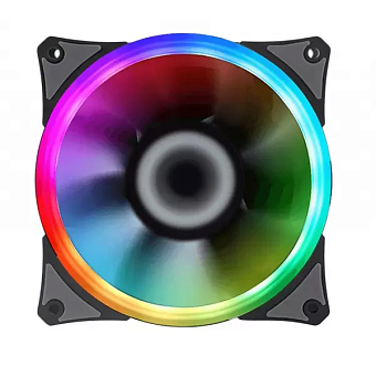 Вентилятор для корпуса 120mm GameMAX GMX-12rainbow-S (RGB, гидродинамический подшипник)