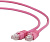 Кабель патч-корд .Patch cord кат.5e  3.0м, Cablexpert, многожильный, розовый