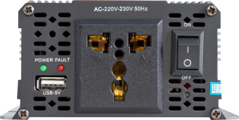 Преобразователь напряжения 300W" Digma DCI-300 (автомобильный, 12В, 220В, 300Вт, USB)