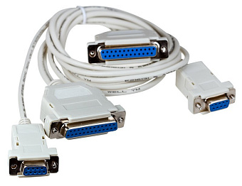 Кабель COM 25pin (f) + 9pin (f) < - > 25pin (f) + 9pin (f)  1.8м