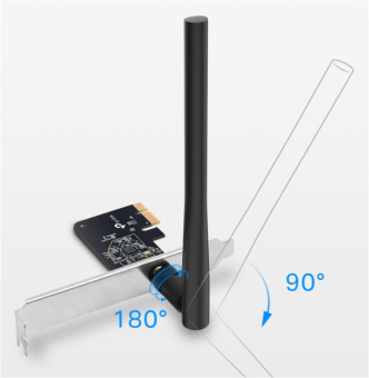 Сетевая карта PCI-E TP-Link Archer T2E AC600 (802.11ac, до 600Mbps, 5GHz)