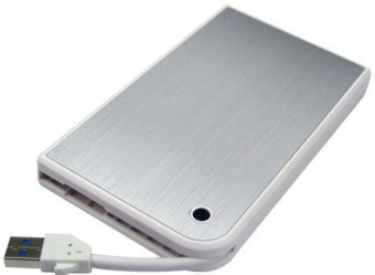 Внешний контейнер USB3.0 -> SATA 2.5", AgeStar 3UB2A14, алюминий, белый