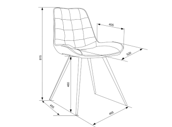 Кресло Бюрократ CH-K2_4 комплект 4шт бежевый Holland 06 металл черный на ножках