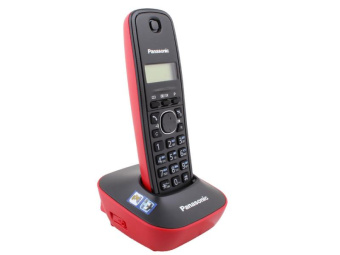 Радиотелефон Panasonic DECT KX-TG 1611 RUR (АОН, красный)