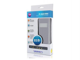 Блок питания для ноутбука Ippon D65U универсальный (15-19.5V, 65W, 8 сменных разъемов питания)