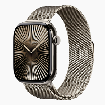 Смарт-часы Apple Watch Series 10 42mm Titanium Milanese Loop Natural