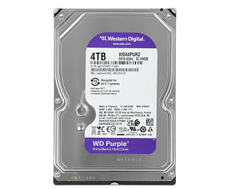 Жесткий диск SATA 4Tb WD Purple 5400rpm 256Mb SATA-3