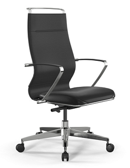Кресло МЕТТА ErgoLife SynchroSit Well B2-195K экокожа Infinity, стальное пятилучье, до 120кг) Черный