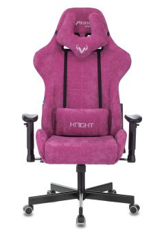 Кресло Zombie VIKING KNIGHT Fabric (ткань, мех. качания, крест. металл, до 150 кг) Малиновый