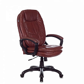 Кресло Бюрократ CH-868N (эко.кожа, мех. качания, крест. пластик, до 120 кг) Коричневый