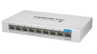 Коммутатор 9 port Keenetic PoE+ Switch 9 (KN-4710) 1000 Мбит/сек 8*PoE+