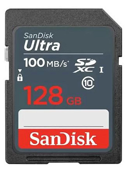 Карта памяти SD 128Gb SanDisk Ultra SDXC Class 10 (100 Мбайт/сек)