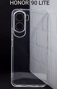 Чехол для смартфона Honor 90 Lite - силиконовый прозрачный