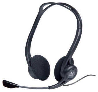 Наушники проводные Logitech PC Headset 960 USB 2.1м Black