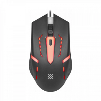 Мышь проводная Defender Flash MB-600L 7цветов 4 кнопки 800-1200dpi черный