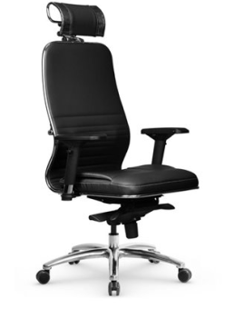 Кресло МЕТТА Samurai KL-3.04 MPES (Экокожа MPES, механизм качания,  до 120 кг) Черный