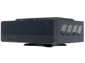 Корпус Powerman EQ101 (SlimCase, 2*USB3.0, 200W, mini-ITX, чёрный)