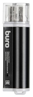 Внешний картридер USB2.0 Buro BU-CR-3101 microSD/SD/MS/M2/MS PRO/MS DUO, черный