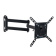 Крепление для телевизора Kromax DIX-14 (15"-42" макс.20кг настенный поворотно-выдвижной и наклон) Black