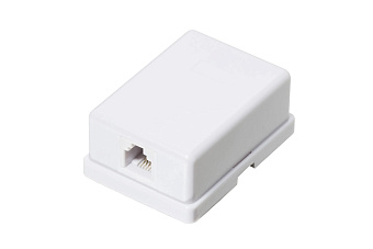 Розетка 1 port RJ-12 6P4C (внешняя телефонная)