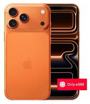 Смартфон Apple iPhone 17 Pro Max 1Tb Cosmic Orange eSim (оранжевый) (без RuStore)