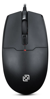 Мышь проводная Оклик 147M V2 USB черный