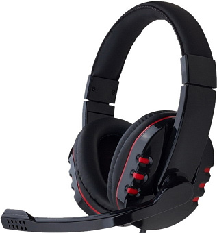 Наушники проводные Gembird MHS-782 (мониторные закрытые, 20 - 20 000 Гц, 105 дБ) black