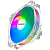 Вентилятор для корпуса 120mm ALSEYE M120-PT FAN (Molex+3pin, 120x120x25mm, 23.6dBA, 1300об/мин, RGB) Transparet frame