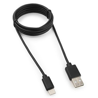 Кабель USB-A < - > USB-C, 1.8м, Гарнизон черный