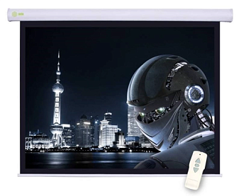 Экран для проектора Cactus 124.5x221см Motoscreen CS-PSM-124x221 16:9 настенно-потолочный рулонный (моторизованный приво