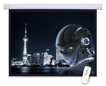 Экран для проектора Cactus 124.5x221см Motoscreen CS-PSM-124x221 16:9 настенно-потолочный рулонный (моторизованный приво