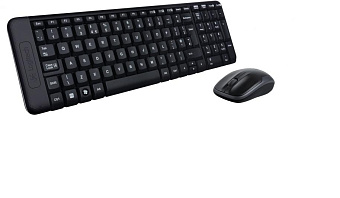 Комплект беспроводной (клавиатура+мышь) Logitech MK220 Wireless Cordless Combo USB черный