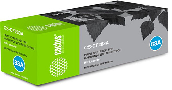 Картридж лазерный Cactus CS-CF283A для HP, 1500 стр. черный