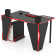 Стол компьютерный MaDXRacer KING GT14 "1400х900х750" черный, кромка красная