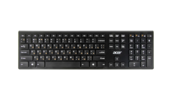 Клавиатура беспроводная Acer OKR020 USB черный