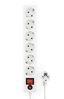 Сетевой фильтр Гарнизон ECL 6 розеток 10A 7.0м белый