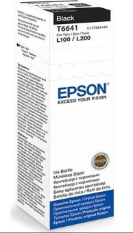 Картридж струйный EPSON T6641 для Epson L100/110/200/210, чёрный