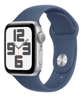 Смарт-часы Apple Watch SE 2024 44mm Sport Band Silver (серебристый)