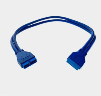 Кабель-удлинитель USB 3.0 с внутреннего разъема материнской платы 20PIN / 19pin male to female 30см, E20mf30 Espada