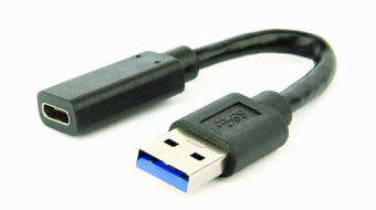 Переходник–адаптер USB-C (f)  --  USB-A (m), Cablexpert A-USB3-AMCF-01