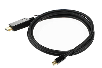 Кабель соединительный miniDP (m) < - > DP (m)  1.5м, Buro (позолоч.конт. черный)