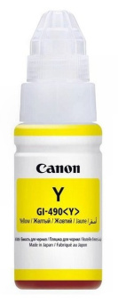 Картридж струйный Canon GI-490Y для Canon Pixma G1400/2400/3400, желтый
