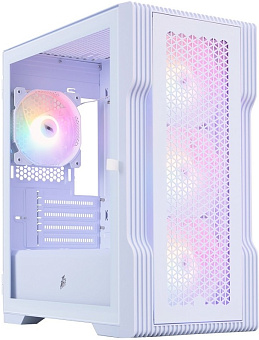 Корпус 1STPLAYER TRILOBITE T3 FRGB mATX белый