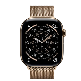 Смарт-часы Apple Watch Series 11 42mm Titanium Milanese Loop Gold (золотистый)