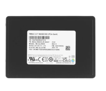 Накопитель SSD M.2 960Gb Samsung PM9A3 (PCI-E 4.0 x4, 6500/1500 Мбайт/сек)