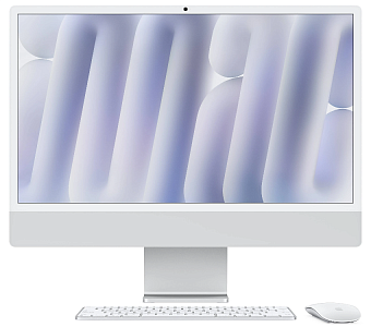 Моноблок Apple iMac 24" 2024 M4  16G 512G 10-Core Silver (серебристый) (без RuStore)
