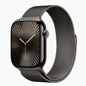 Смарт-часы Apple Watch Series 10 46mm Titanium Milanese Loop Slate
