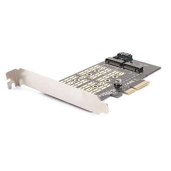 Адаптер AgeStar AS-MC02 (M.2 SATA SSD+M.2 NVME SSD)
